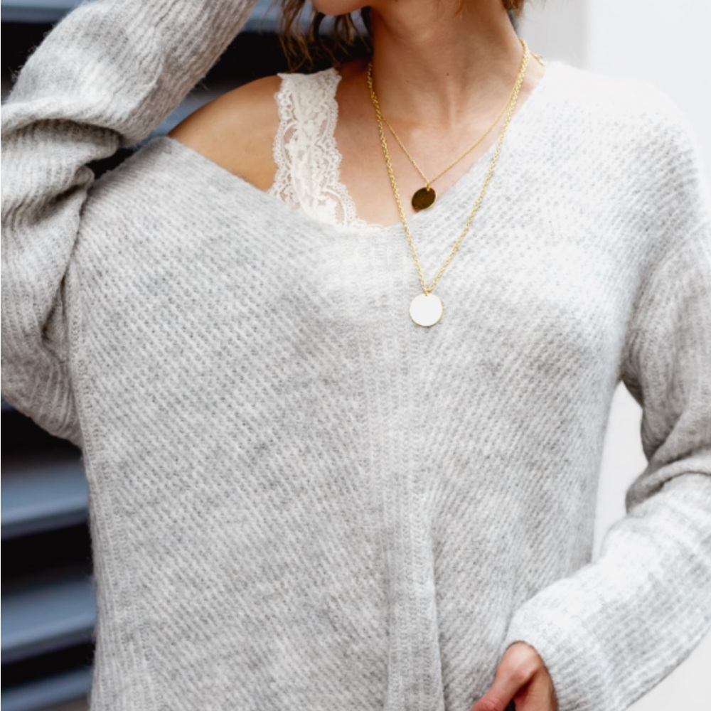 Point Sur button back sweater - Picture 3 of 8